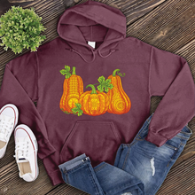 Load image into Gallery viewer, Full Color Mandala Pumpkins Hoodie
