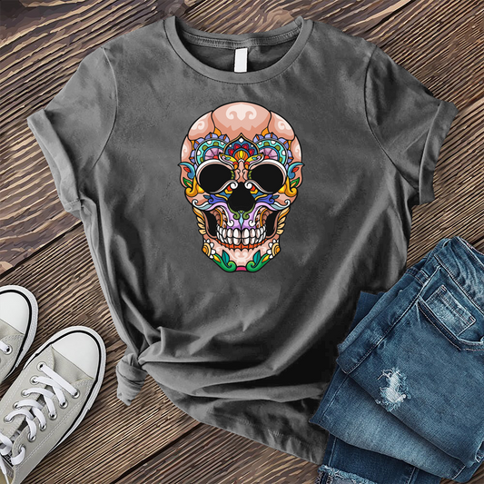 Full Color Halloween Skull T-shirt