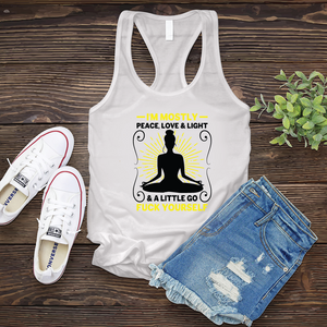 I'm Mostly Peace, Love, and Light Women's Tank Top