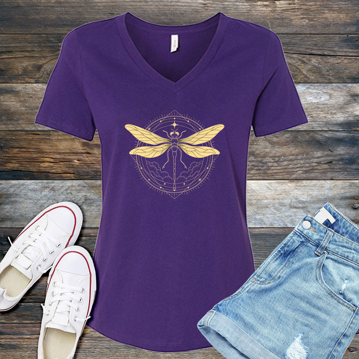 Dragonfly Compass V-Neck's Image