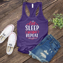 Load image into Gallery viewer, Eat Sleep Yoga Repeat Women&#39;s Tank Top
