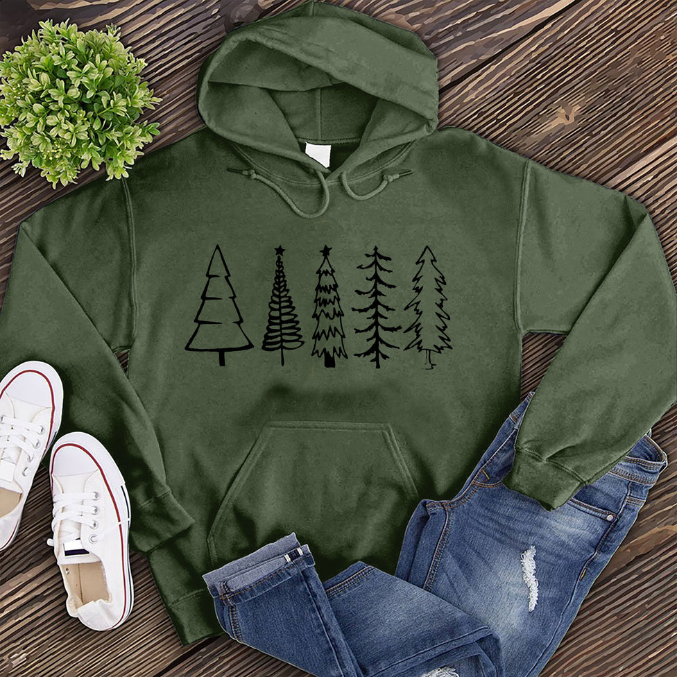 Christmas Trees Hoodie Image