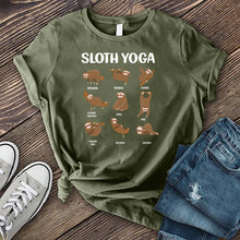 Load image into Gallery viewer, Sloth Yoga T-shirt
