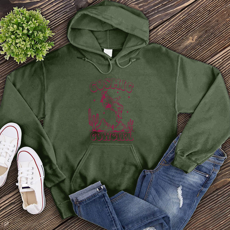 Astronaut Cosmic Cowgirl Hoodie Image