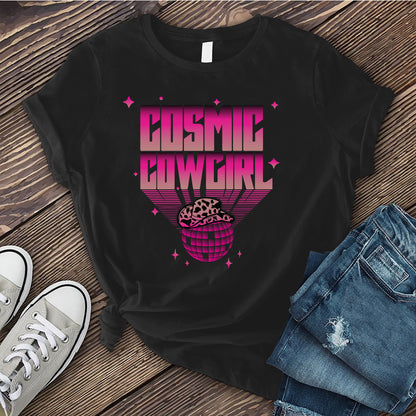 Cosmic Cowgirl Disco Ball T-shirt