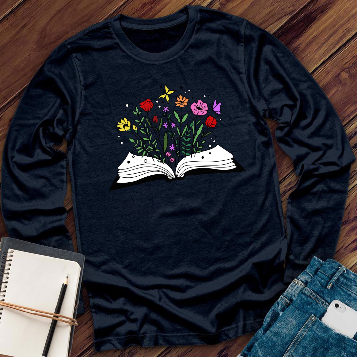 Floral Book Long Sleeve