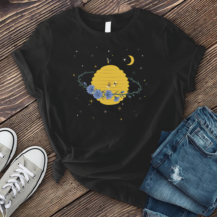 Cosmic Beehive Planet T-shirt's Image