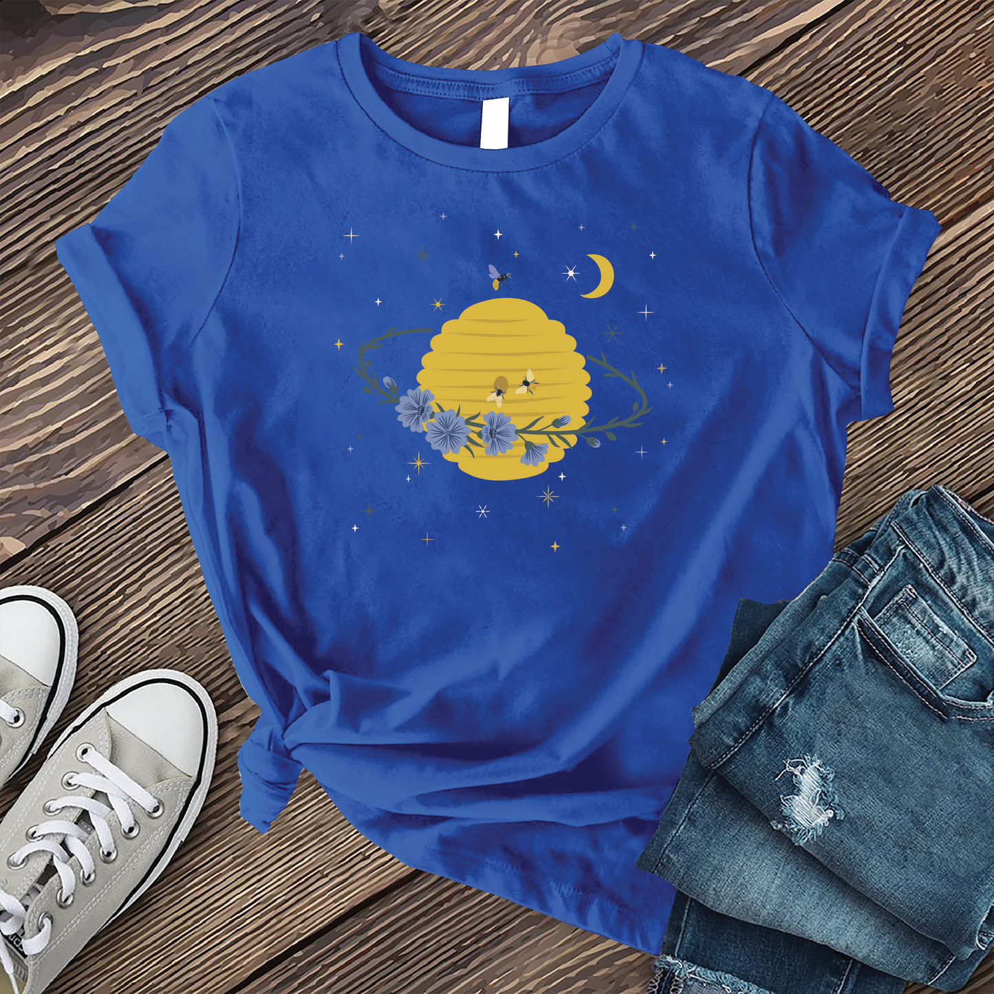 Cosmic Beehive Planet T-shirt