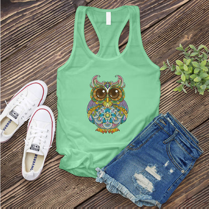 Mandala Owl Women's Tank Top