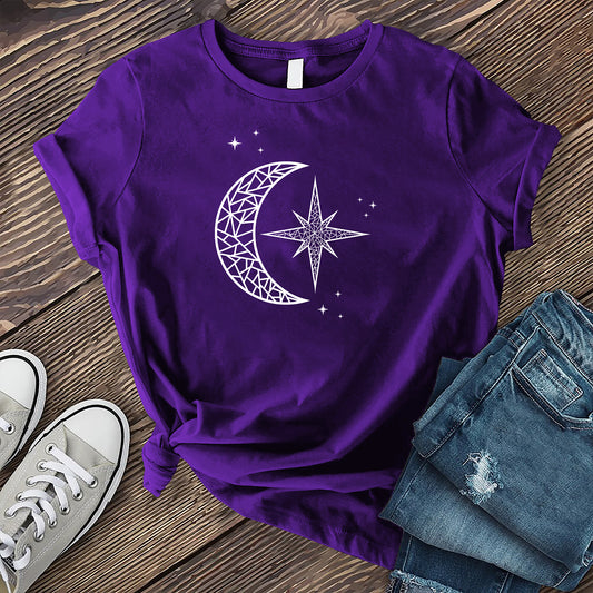 Mosaic Polaris and Moon T-shirt