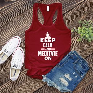 Keep Calm and Meditate On Women's Tank Top