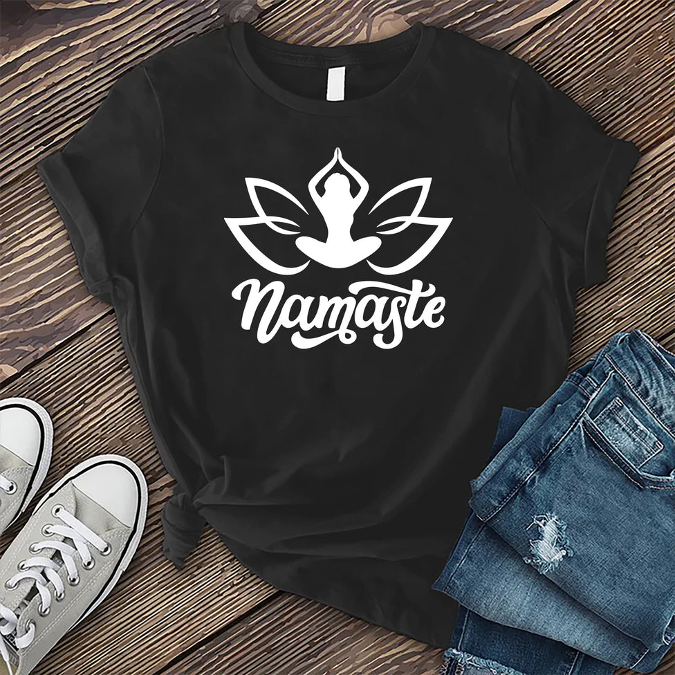 Lotus Namaste T-shirt Image