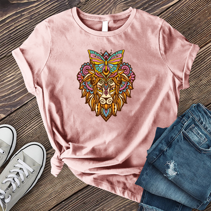 Butterfly Lion Mandala T-shirt