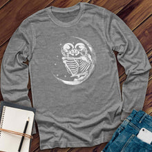 Load image into Gallery viewer, Skeleton Crescent Moon Long Sleeve
