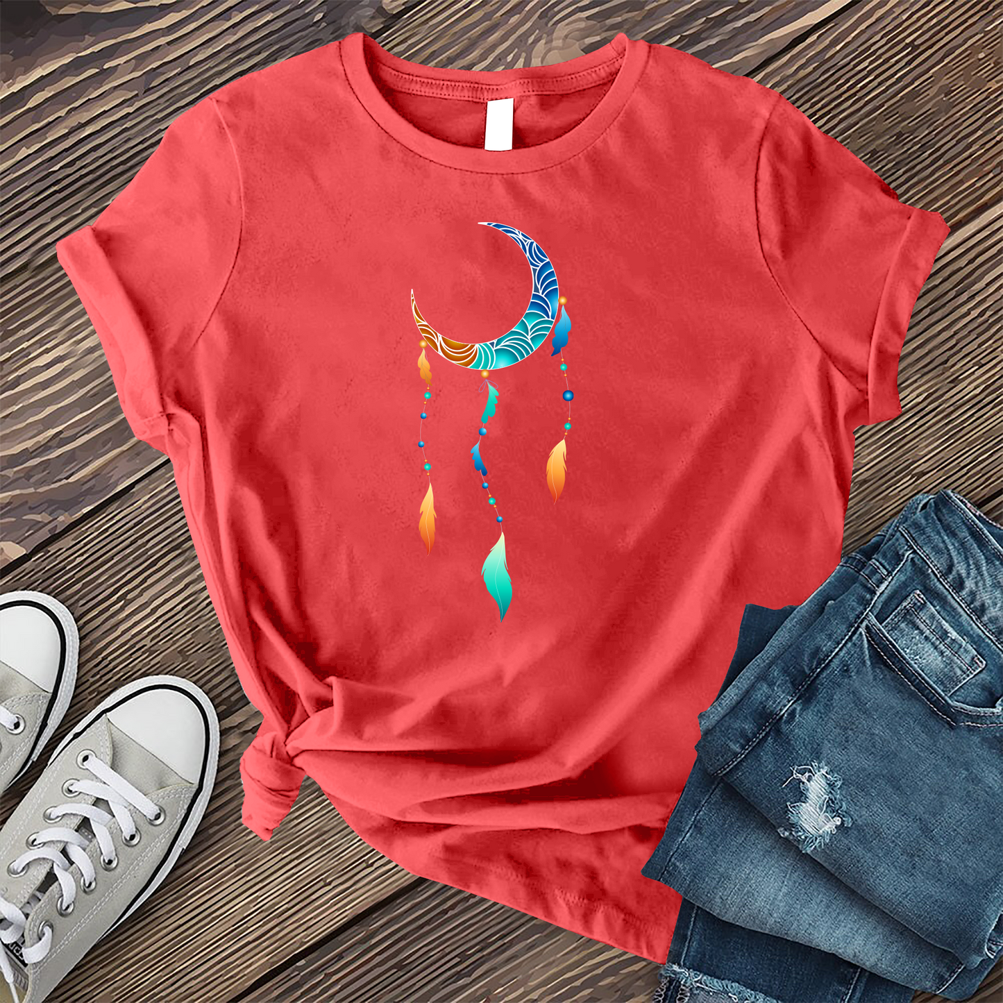 Moon Feather Dreamcatcher T-shirt