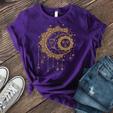 Golden Sun And Moon Dream Catcher T-Shirt – Cosmic Clothing Co.