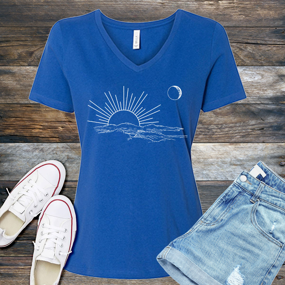 Cosmic Sunrise V-Neck Image