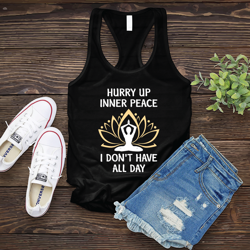 Hurry Up Inner Peace Women's Tank Top Image