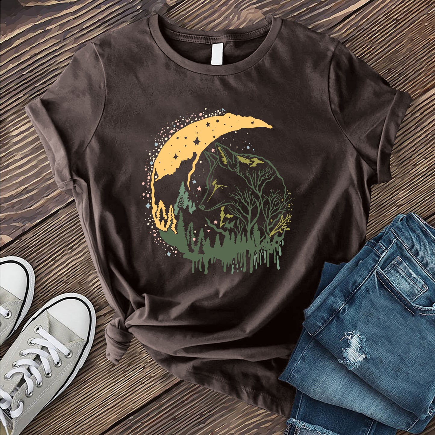 Lunar Wolf Forest T-shirt