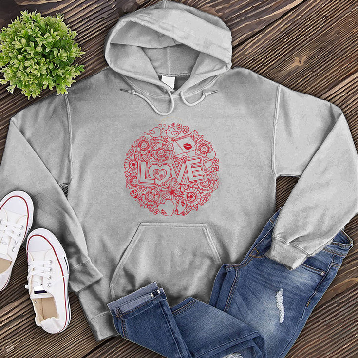 Sending Kisses and Floral Love Hoodie's Image