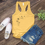 Flying Butterfly Dandelion Women's Tank Top's Image