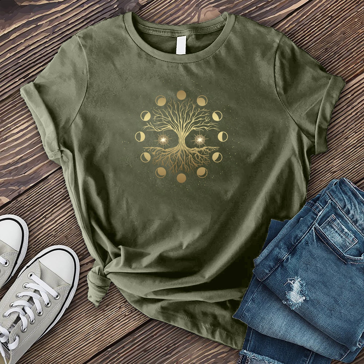 Lunar Phase Tree T-shirt