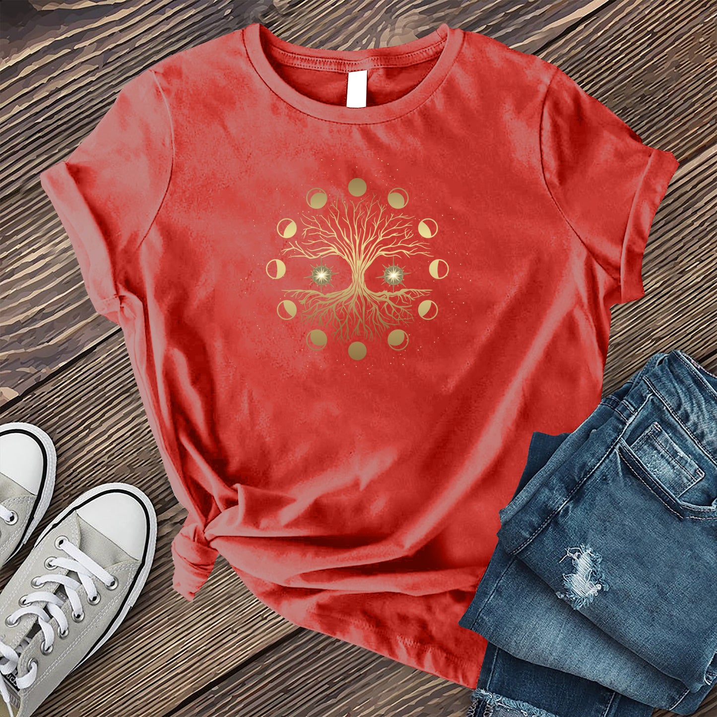 Lunar Phase Tree T-shirt