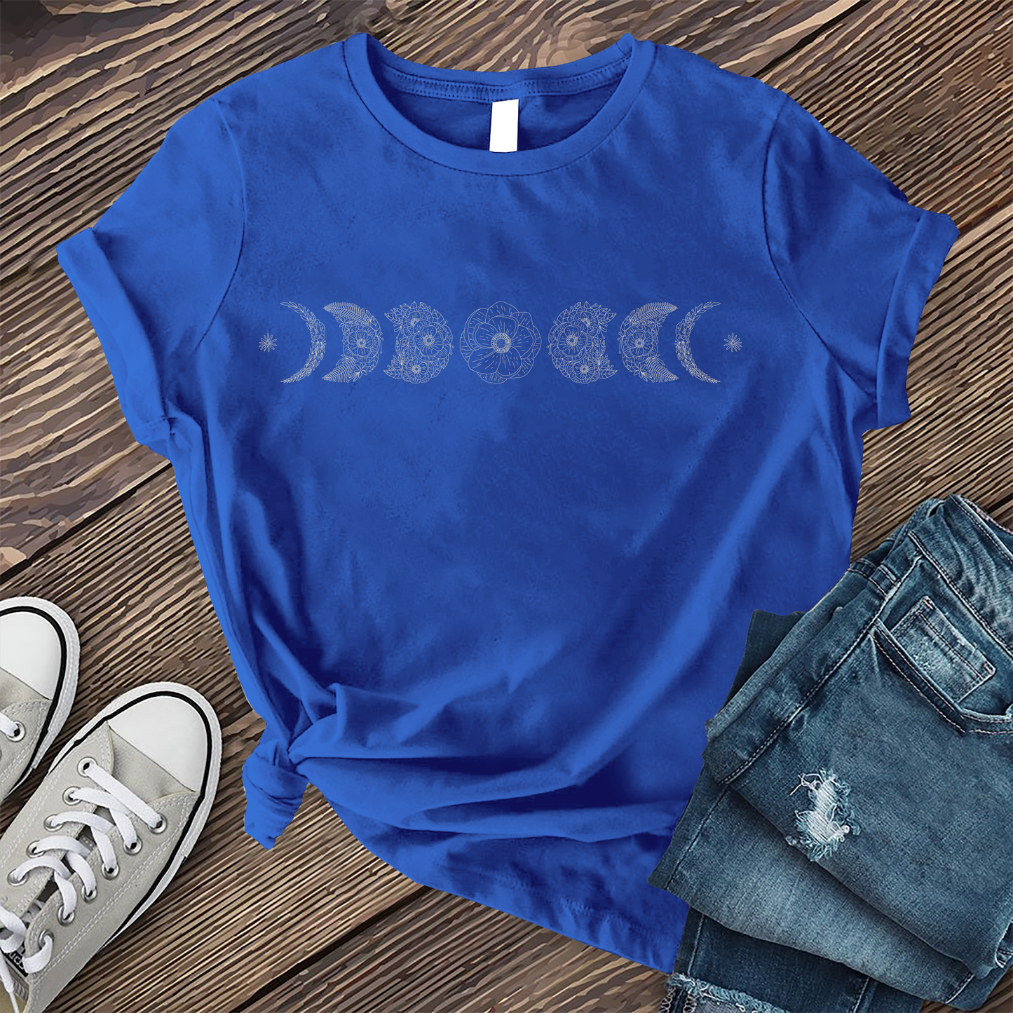 Floral Moon Phases T-shirt