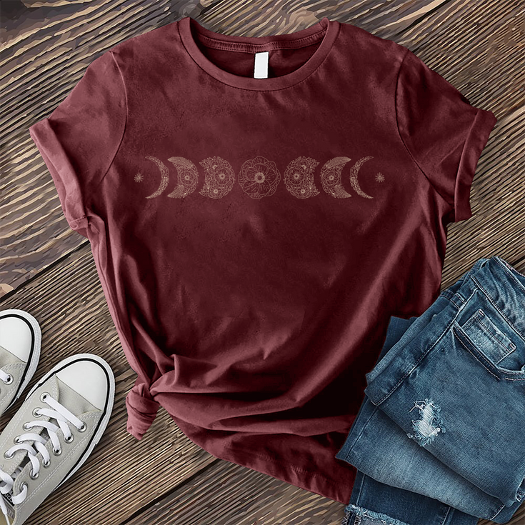 Floral Moon Phases T-shirt's Image