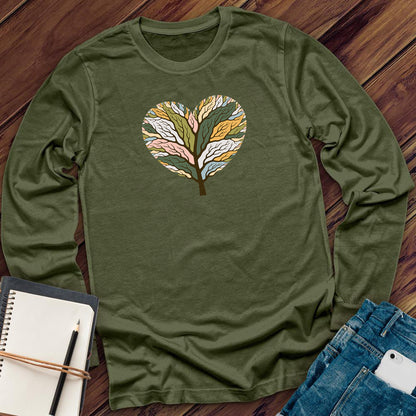 Colorful Tree of Life Heart Long Sleeve