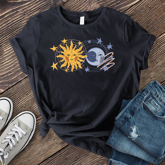 Sun and Moon Doodle T-Shirt