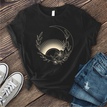 Load image into Gallery viewer, Floral Moon With Rising Sun T-shirt
