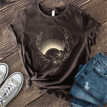 Load image into Gallery viewer, Floral Moon With Rising Sun T-shirt
