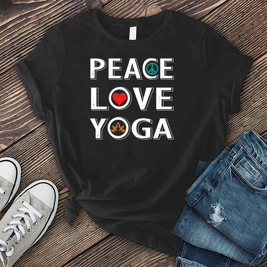 Peace Love Yoga T-shirt
