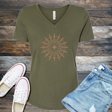 Load image into Gallery viewer, Simple Sun Star V-Neck
