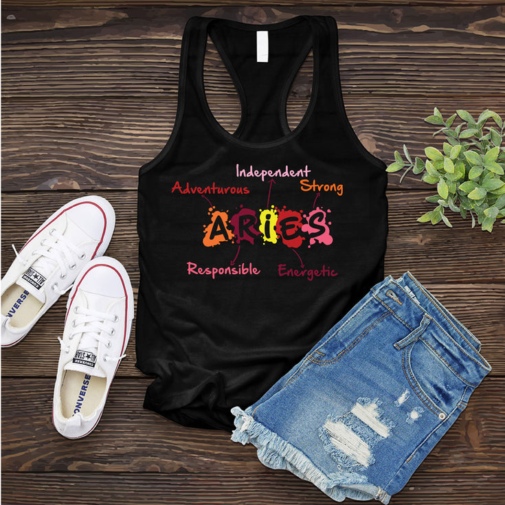 Aries Word Splash Women's Tank Top's Image