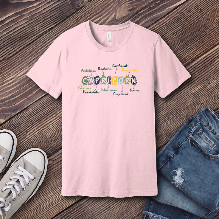 Capricorn Word Splash T-Shirt's Image
