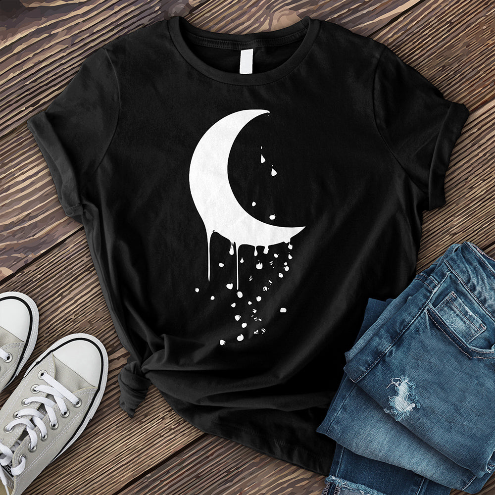 White Dripping Moon T-Shirt