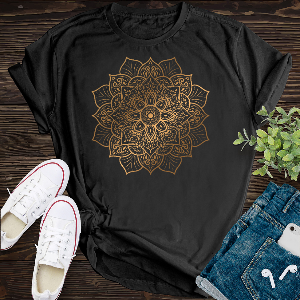 Golden Mandala T-Shirt Image