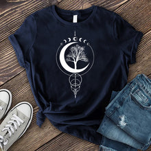 Load image into Gallery viewer, Moon Phase Tree T-Shirt
