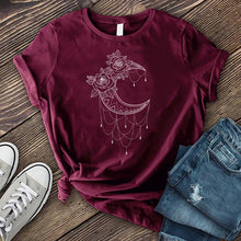 Load image into Gallery viewer, Mandala Moon Flower T-shirt
