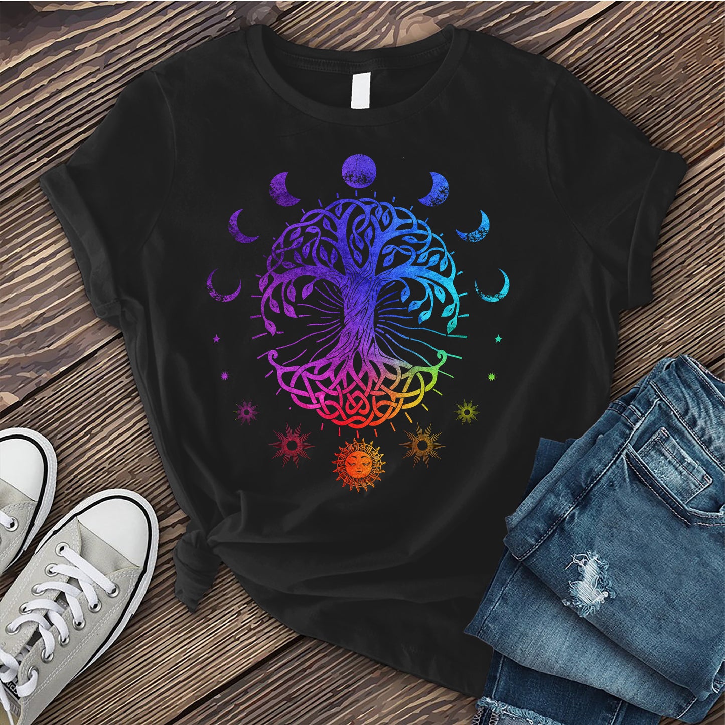 Cosmic Lunar Tree T-shirt