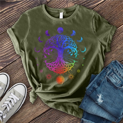 Cosmic Lunar Tree T-shirt