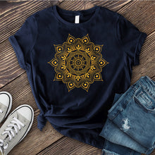 Load image into Gallery viewer, Ornamental Mandala Gold T-Shirt
