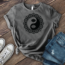 Load image into Gallery viewer, Henna Yin Yang Mandala T-shirt

