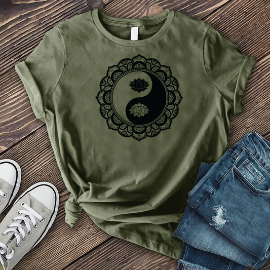 Henna Yin Yang Mandala T-shirt
