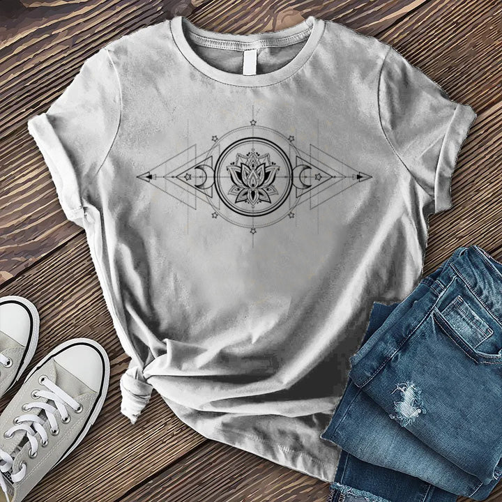Geometric Lotus T-shirt