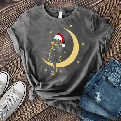 Cat Santa Hat T-Shirt