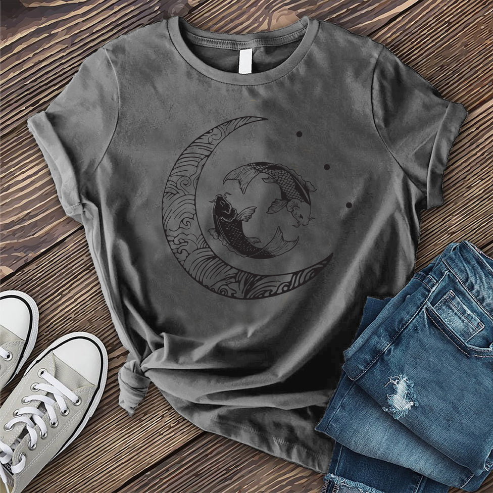 Moon and Pisces T-shirt Image