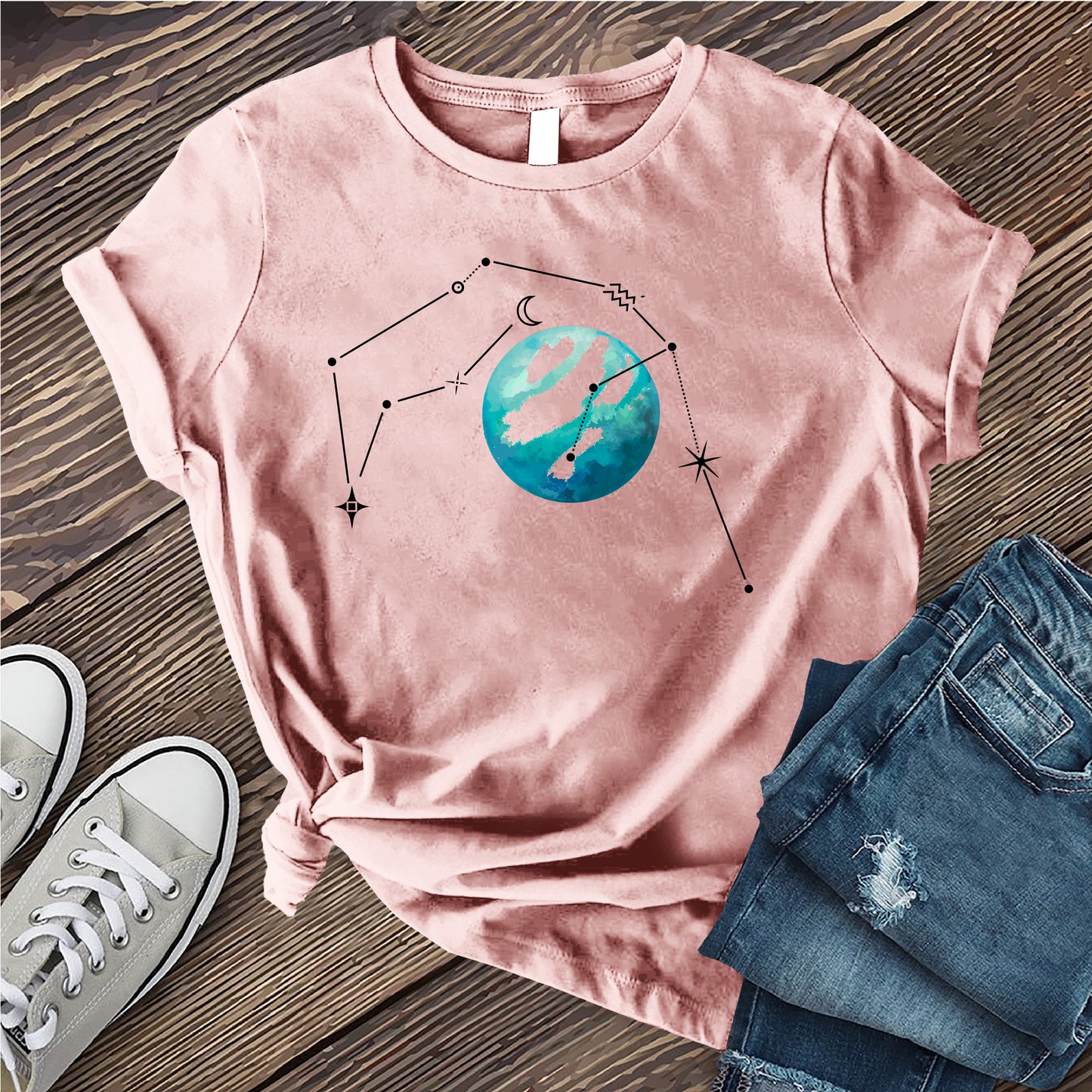 Aquarius Uranus Constellation T-shirt